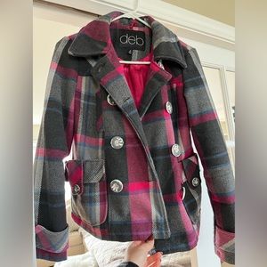 Deb girls dress coat size S